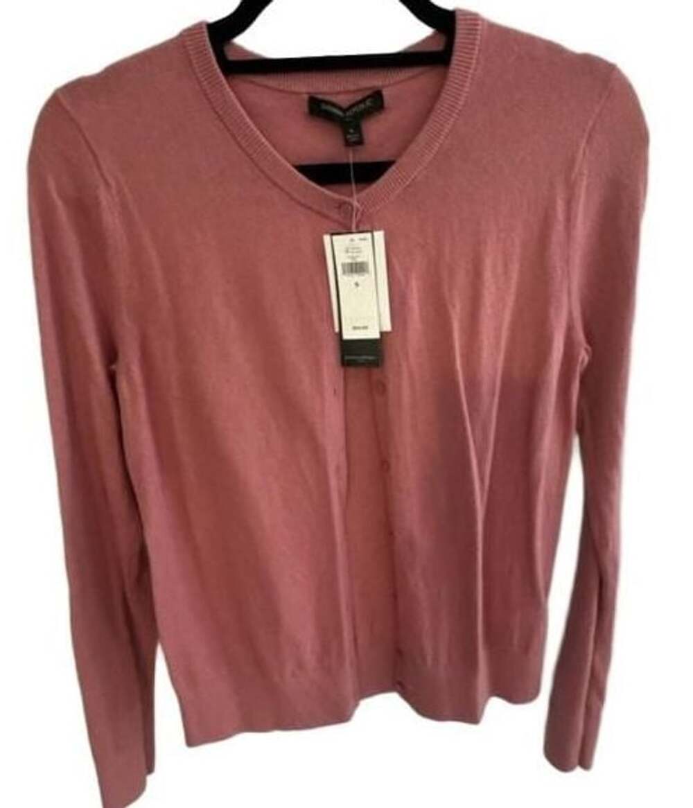 Banana Republic Cardigan Size S Pink Button Front Knit